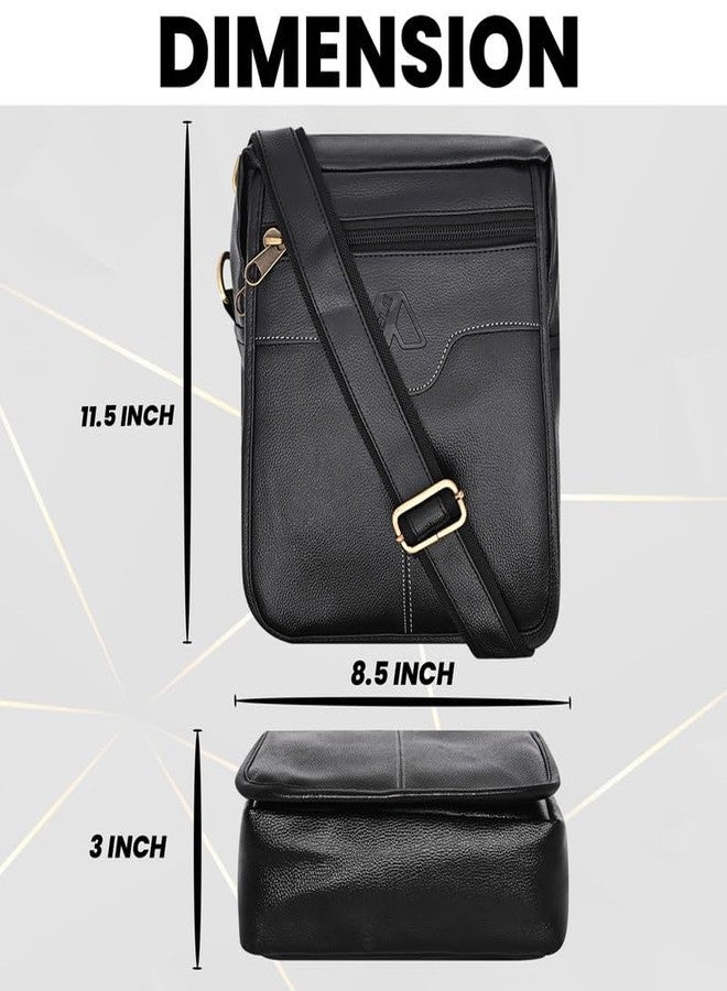 ABLE® Darvin Sling Bag Cross Body Unisex Bag (BLACK) - Image 5